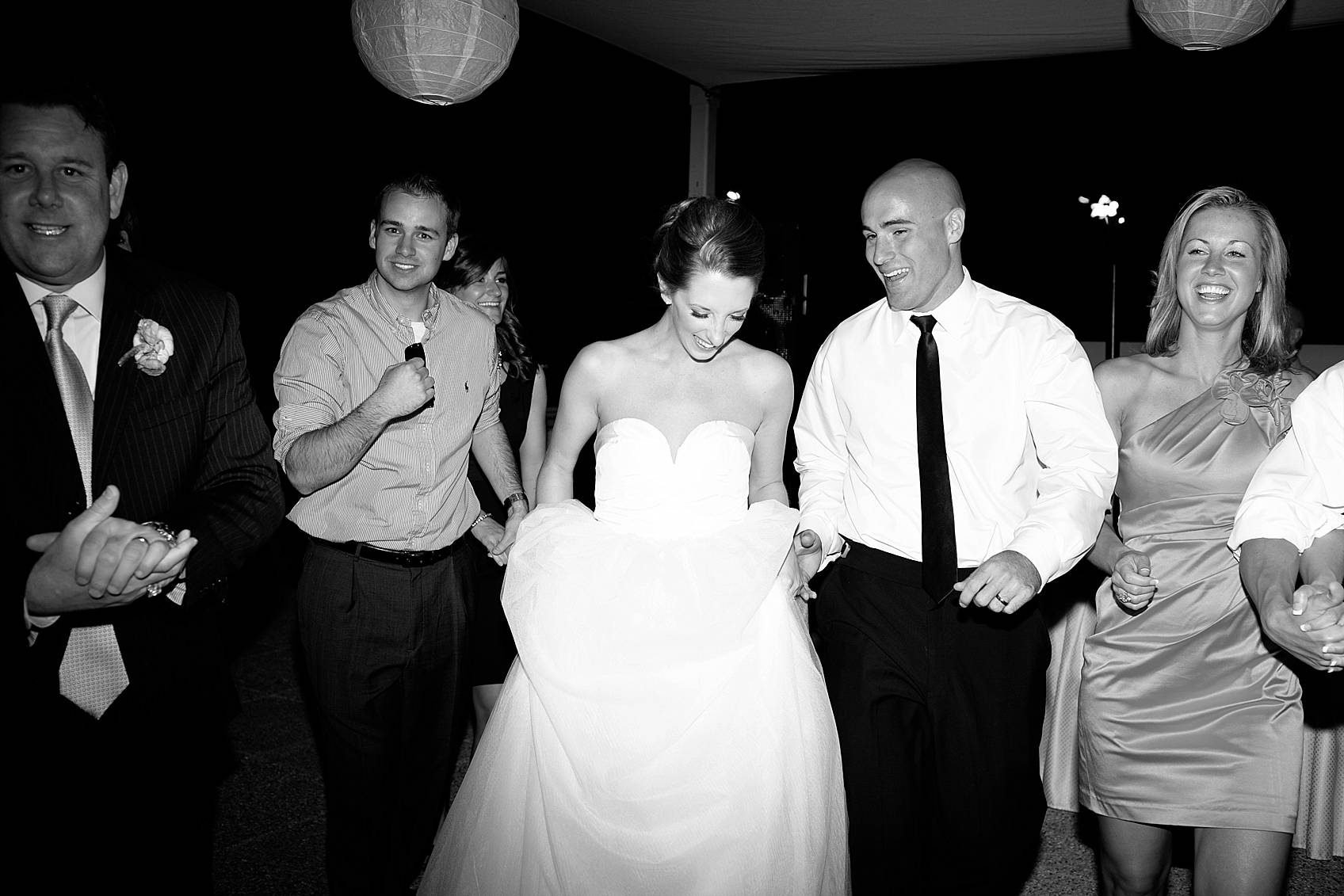 dancing wedding couple at hotel valley ho