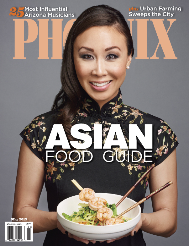 phoenix magazine asian food guide Diana Elizabeth photographer and blogger on cover