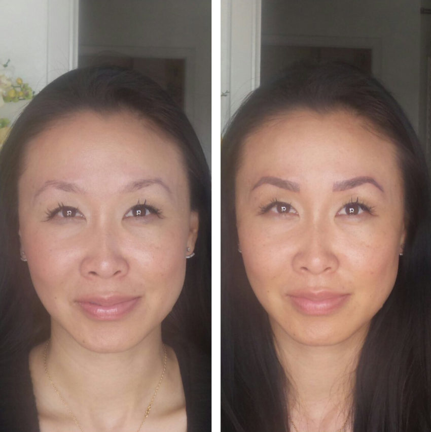 3D Embroidery / Microblading eyebrows - before and after, lasts for a year and a half, semi permanent.