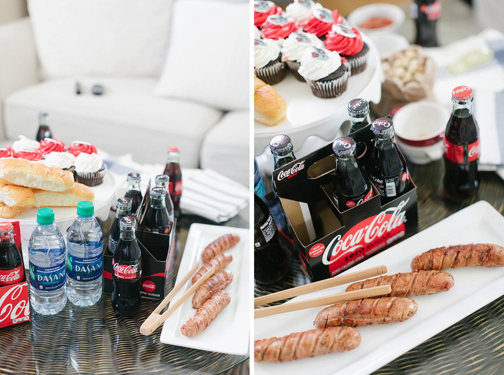 football party Coke Zero tailgating at home party setup ideas