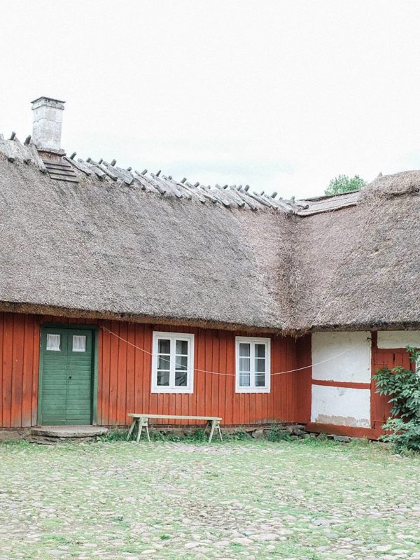 skansen stockholm cottage living decor for inspiration, red house with green door