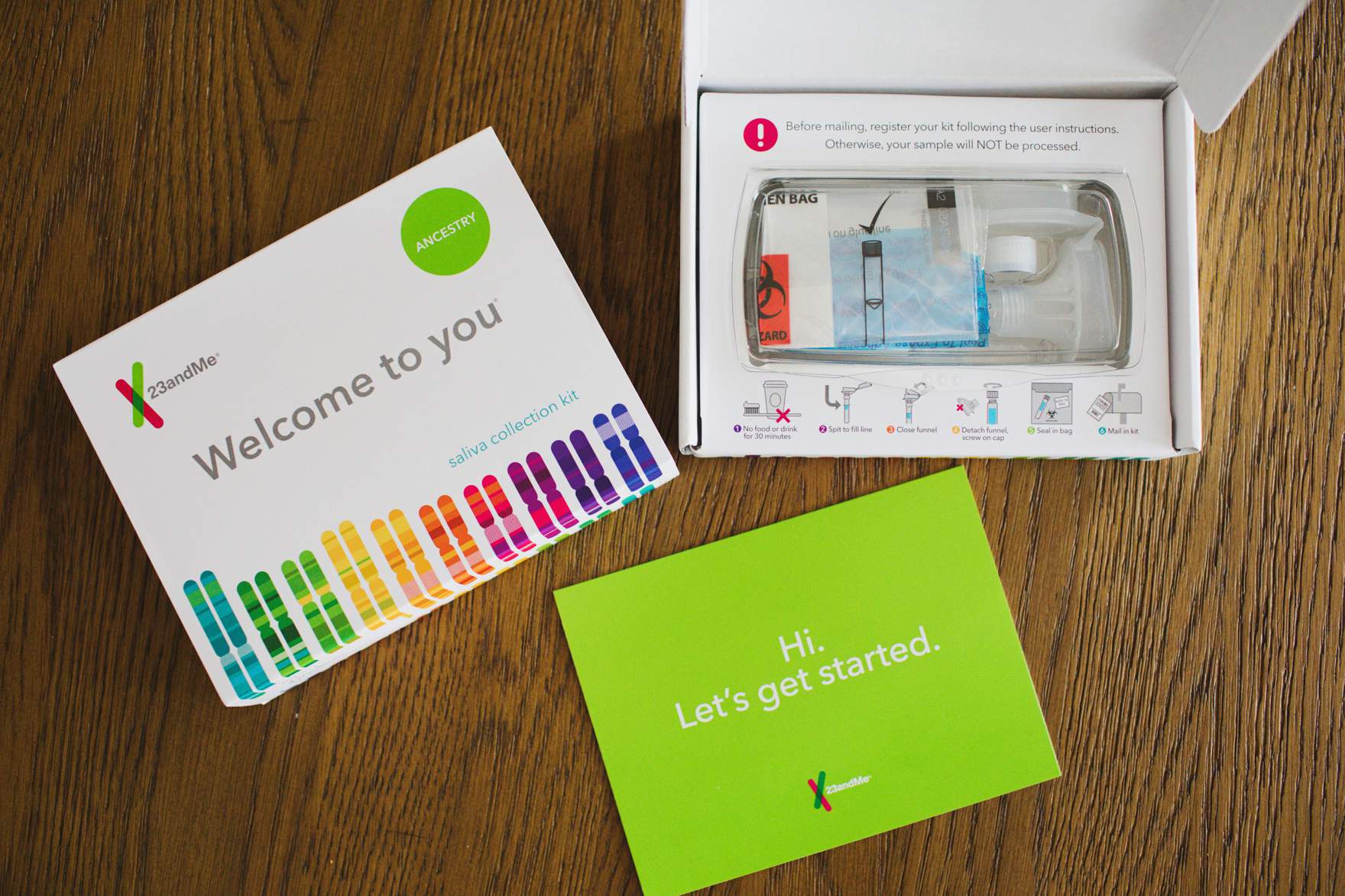 23andMe gift idea kit what is inside