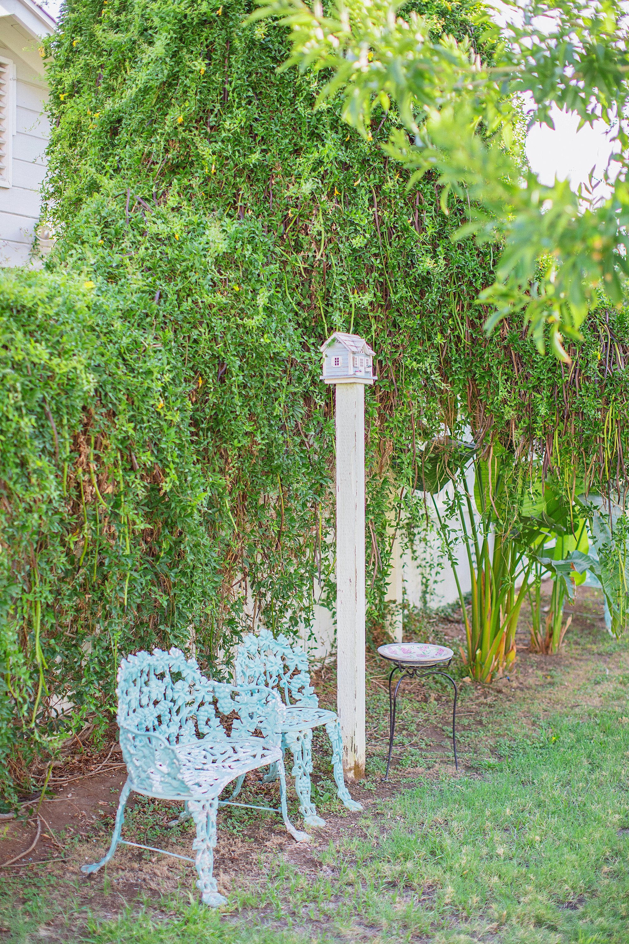 cast iron benches from craigslist backyard patio entertaining seating