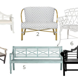 affordable backyard benches