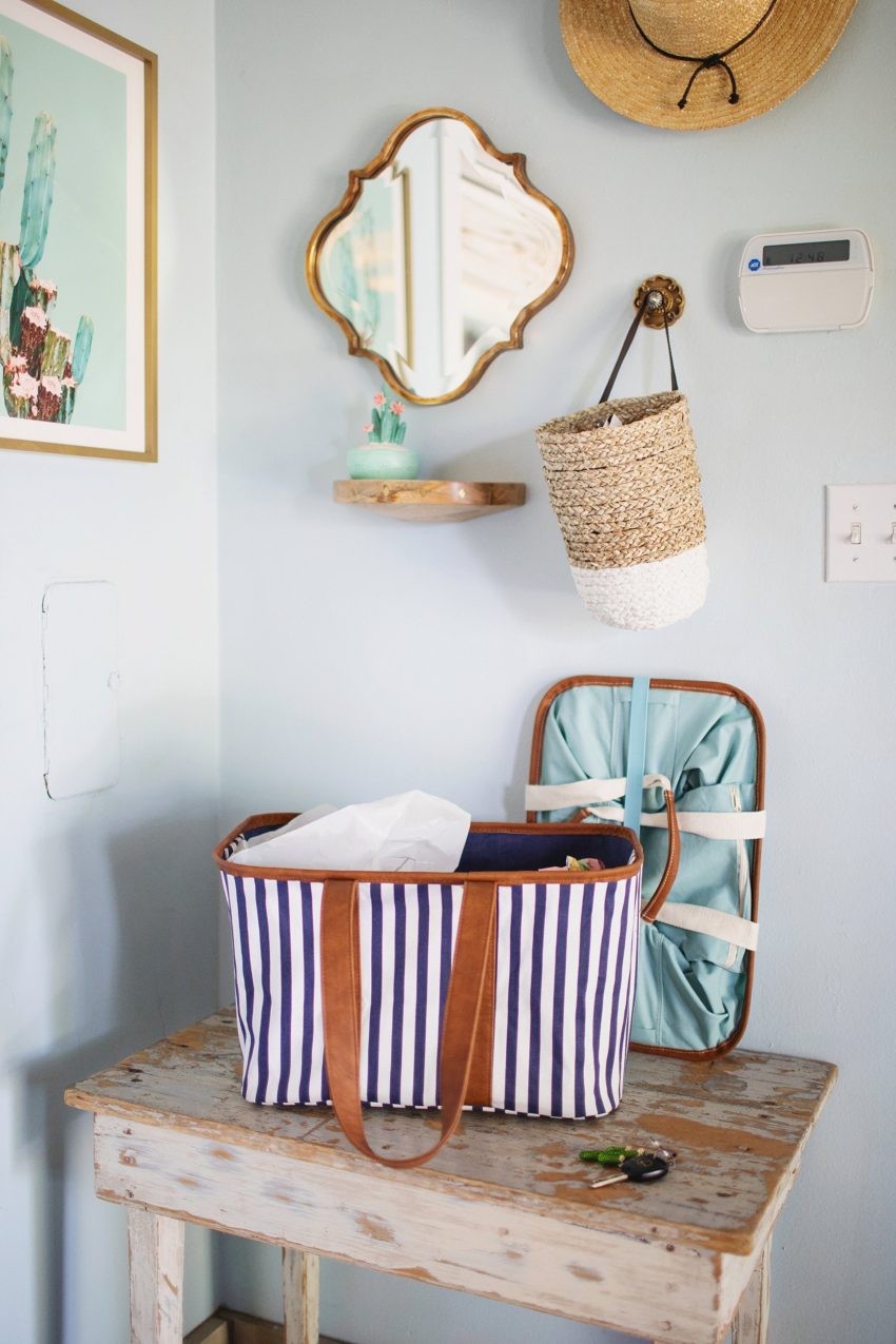 Collapsible canvas totes great for the market shopping in the car and running errands - by CleverMade