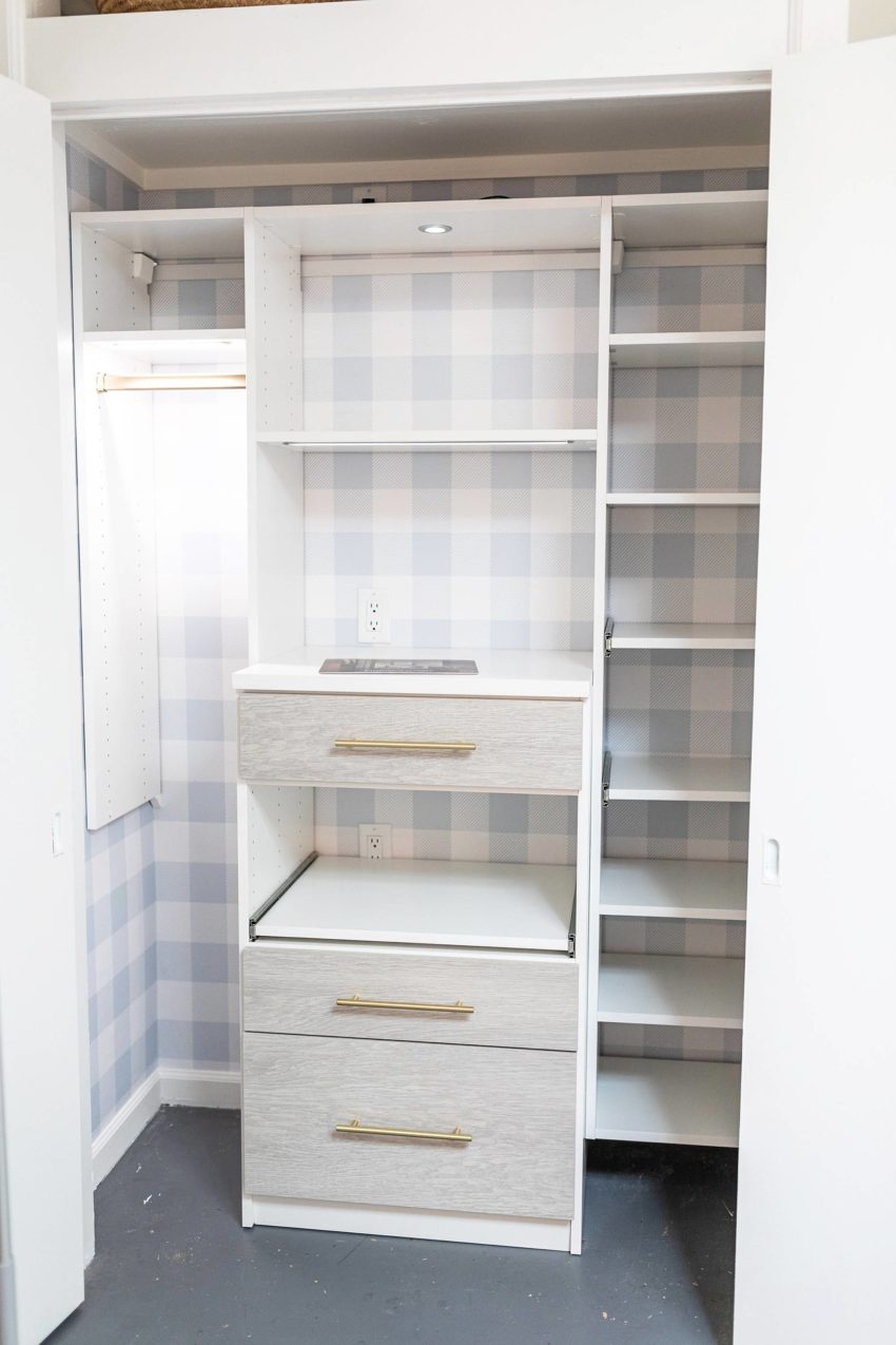 Sneak Peek Process of the Office Closet Diana Elizabeth