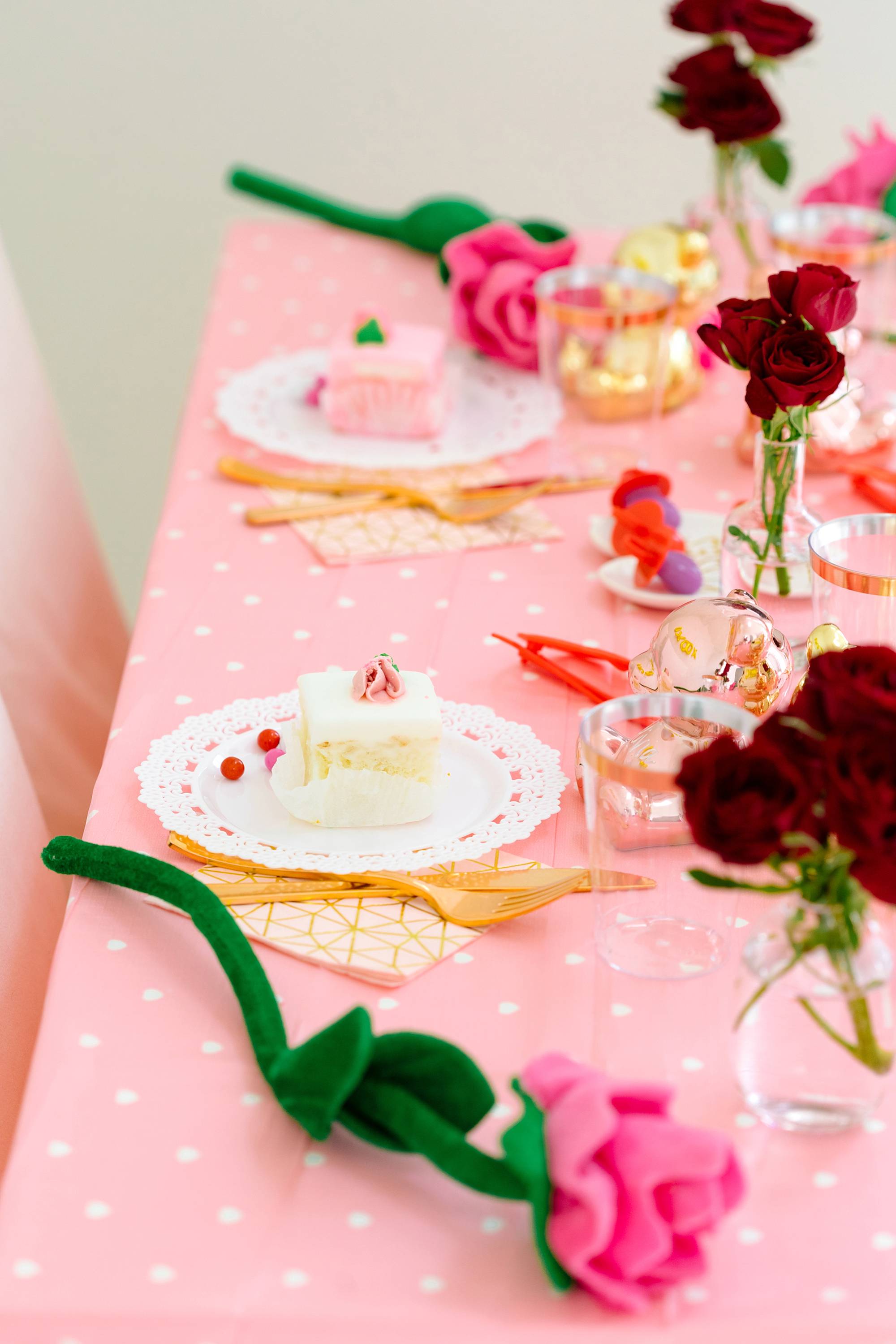 the 99 cents store Valentine's Day galentine's day decor from the 99 cents only store - a party on a budget cute girly and fun! #valentinesday #galentinesday