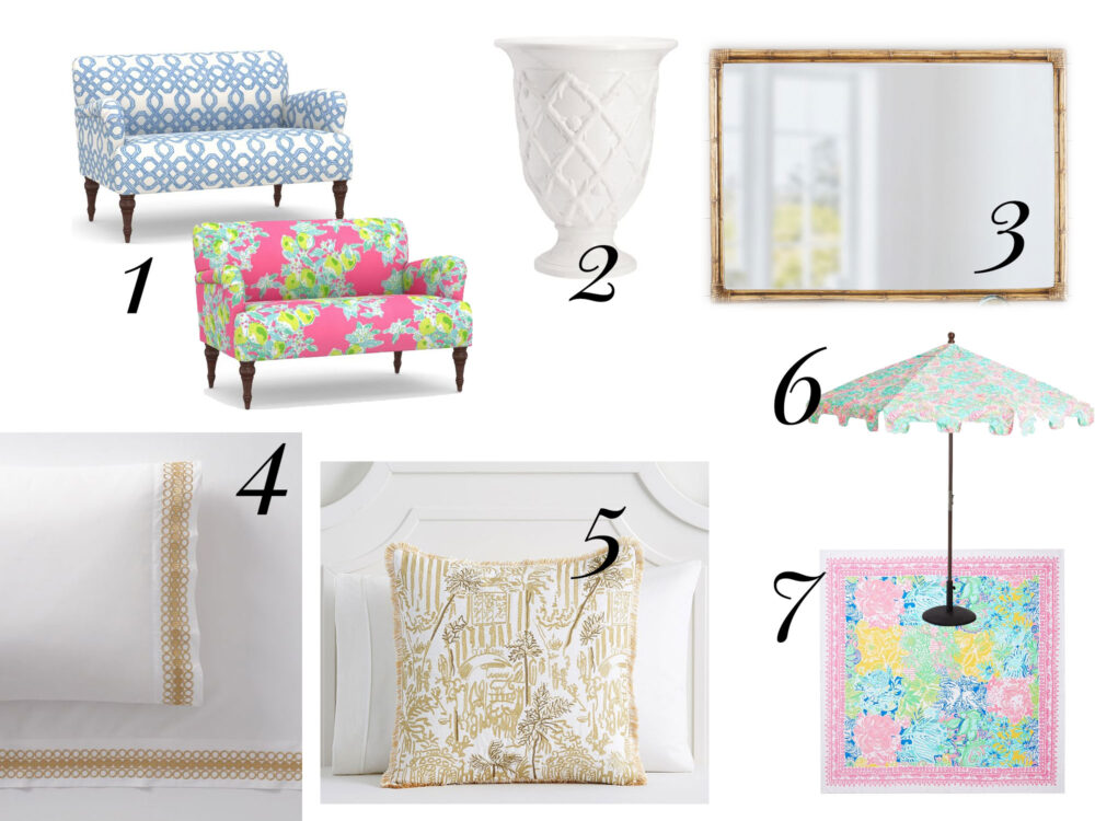 The Lilly Pulitzer X Pottery Barn Collaboration Diana Elizabeth