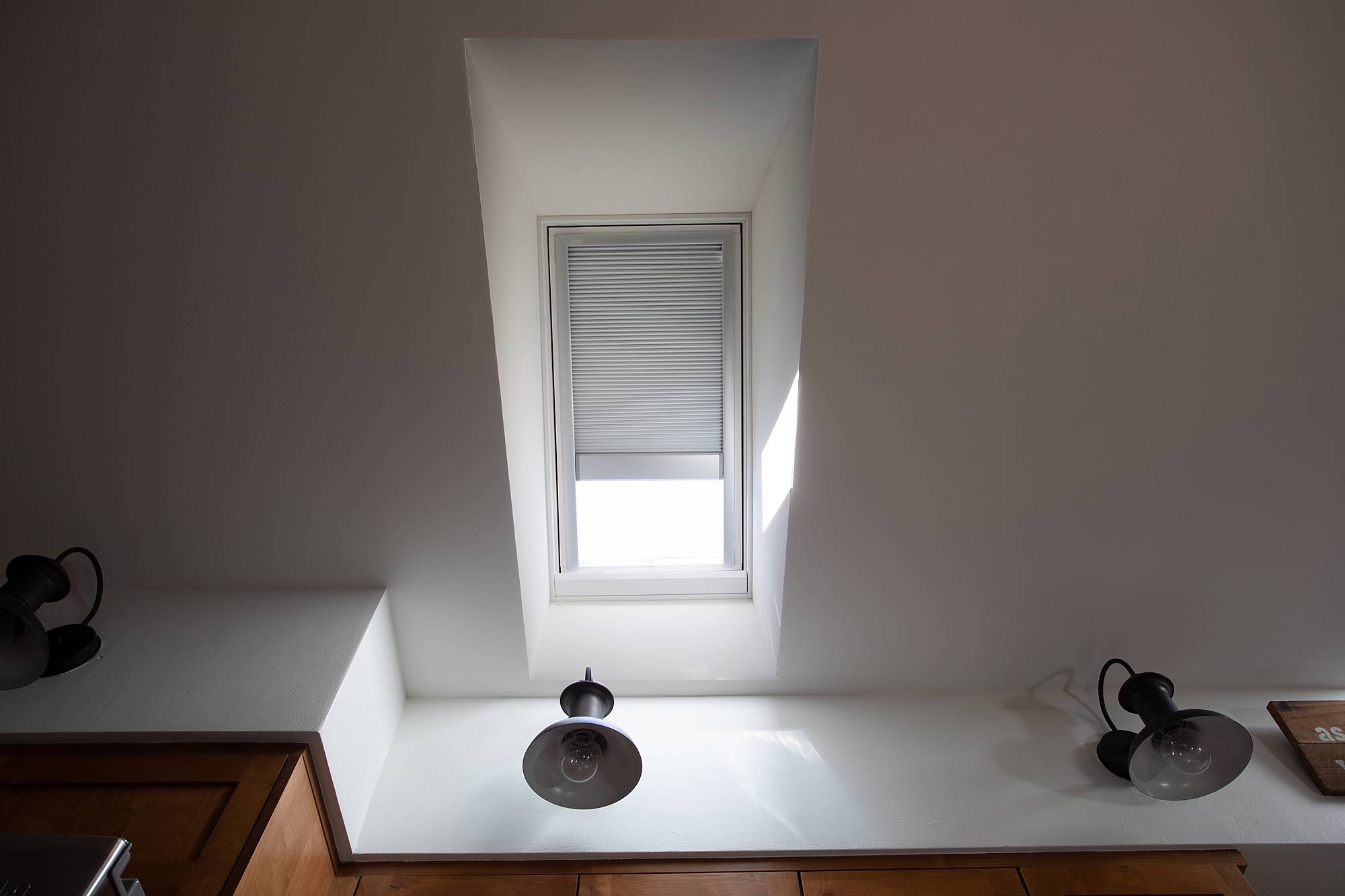 Skylights in the kitchen with VELUX - see before and after photos in this huge blog post// open up skylight