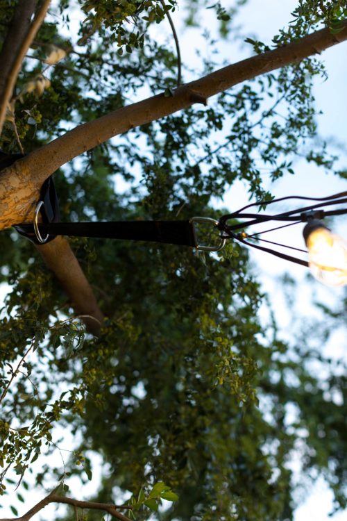 DIY Hanging cafe string lights Diana Elizabeth