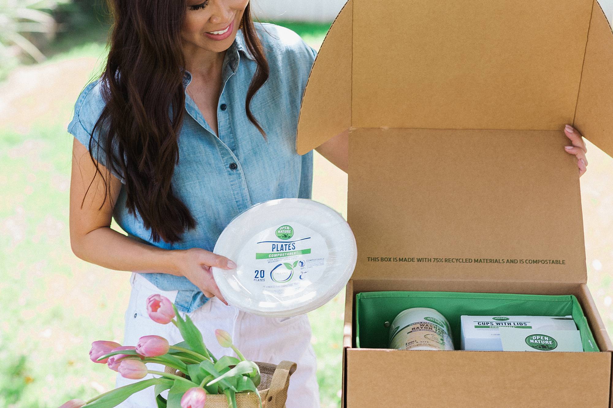compostable items from Safeway great for entertaining