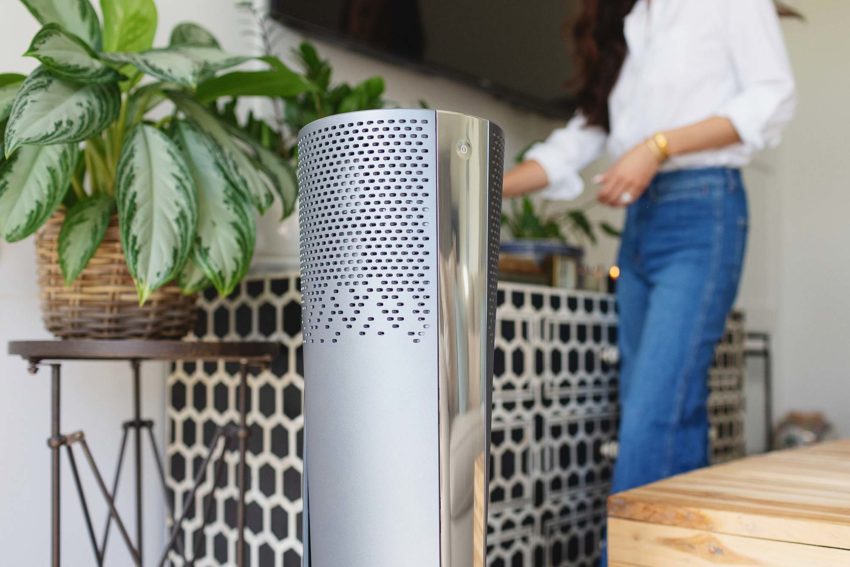 De’Longhi air filter and has cooling and heating features so you don't need a room that that blows dust around