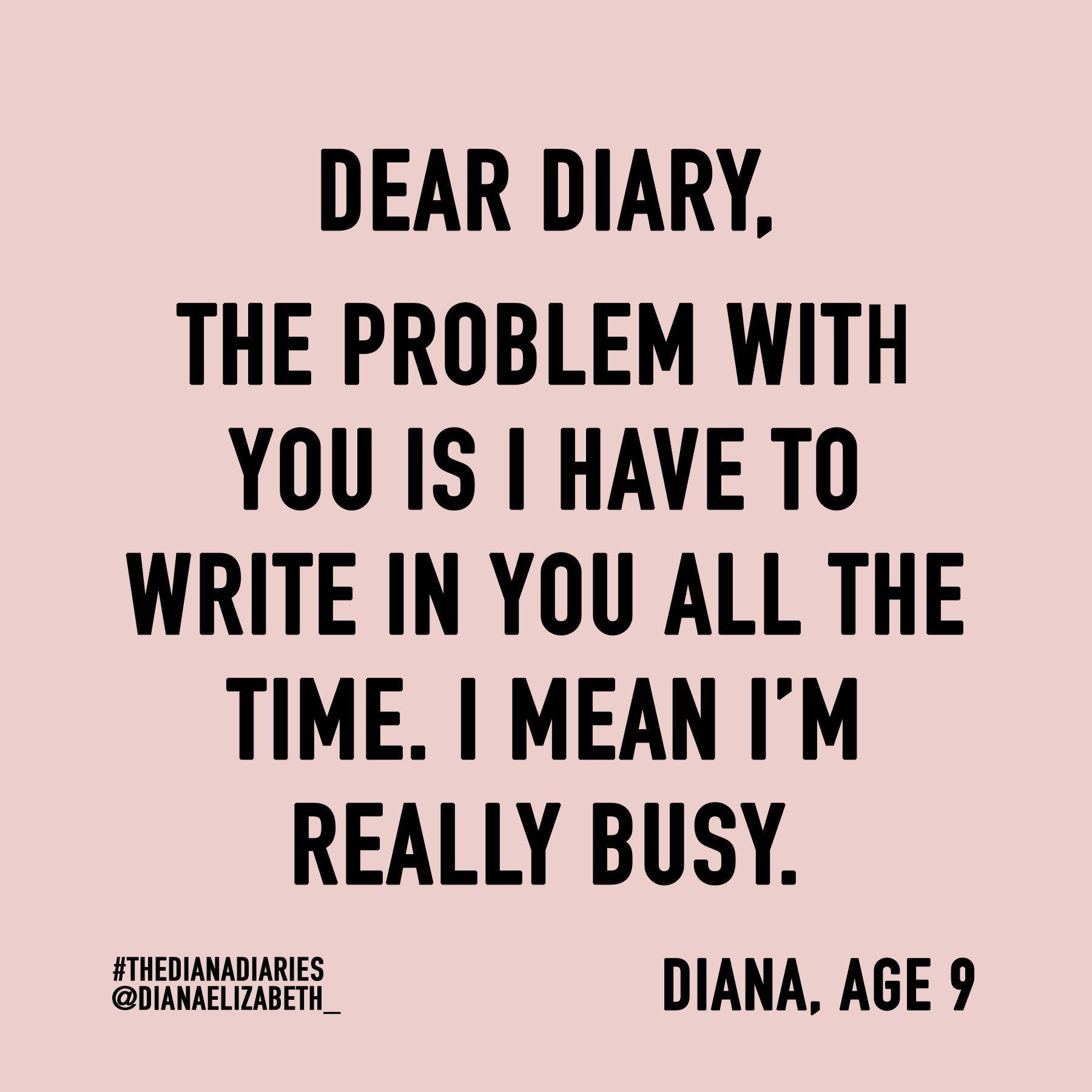 #thedianadiaries by blogger @dianaelizabeth_ www.dianaelizabethblog.com series of her childhood diaries