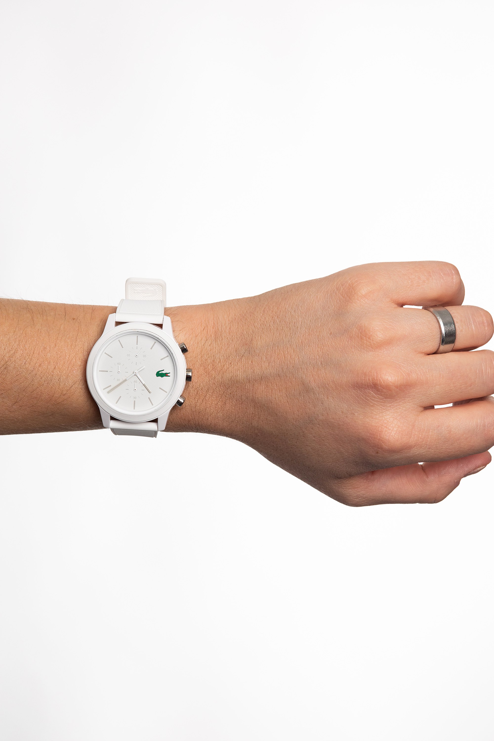 lacoste white watch 