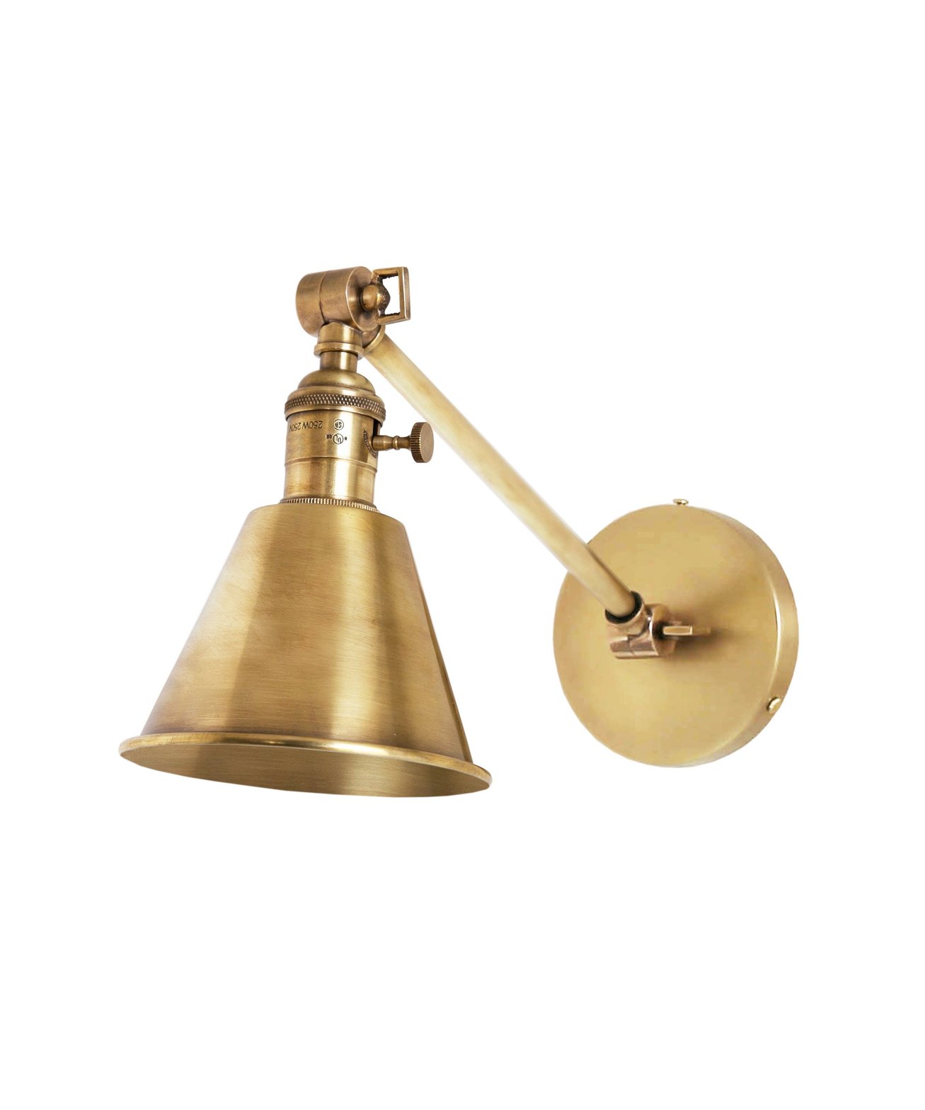 brass wall sconce 