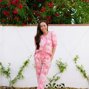 floral pink jumpsuit Rachel Parcell loungewear