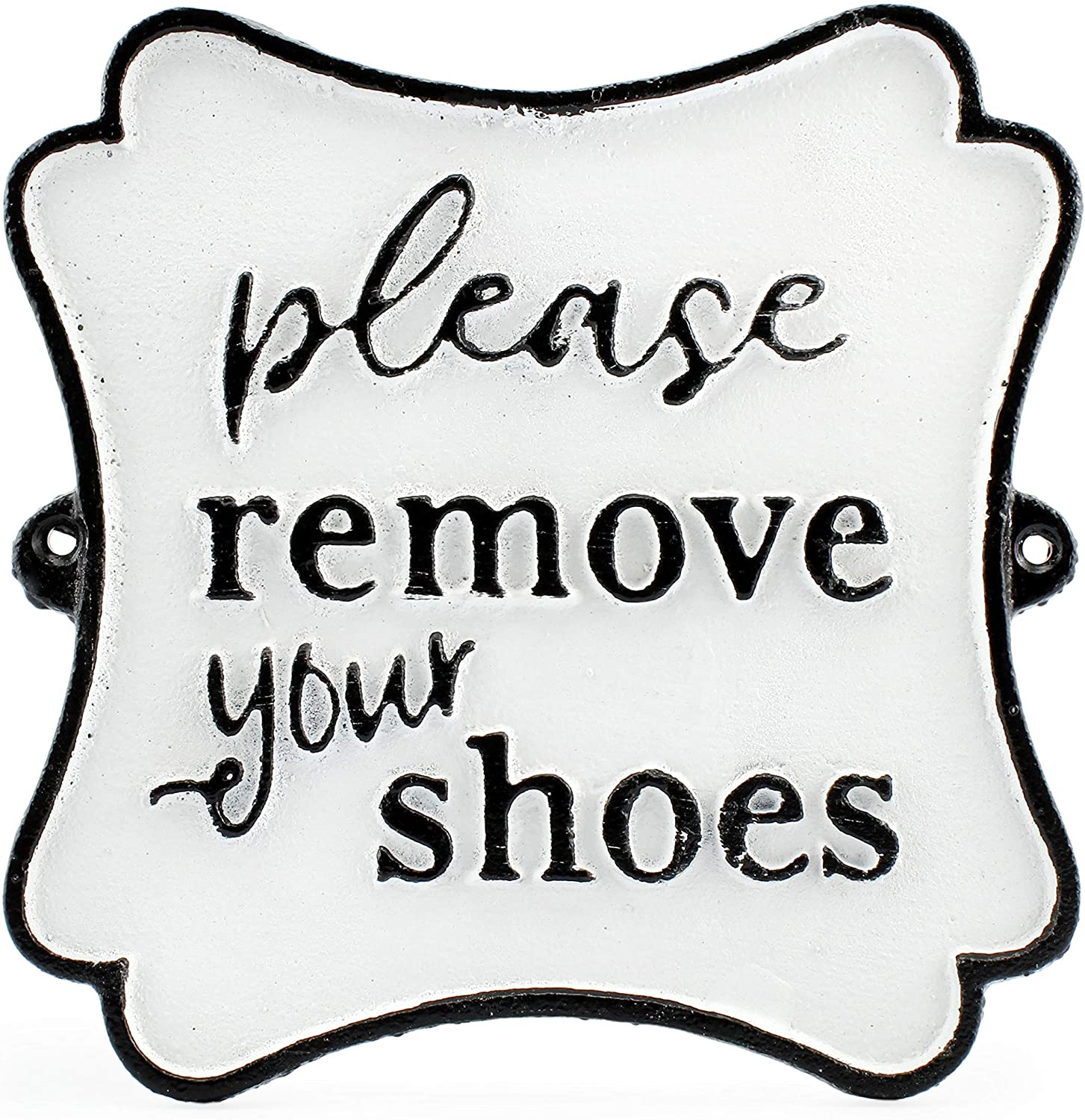 remove shoes sign for door