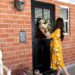 Mackenzie-childs front door wreath butterfly home decor blog phoenix Arizona Diana Elizabeth steffen
