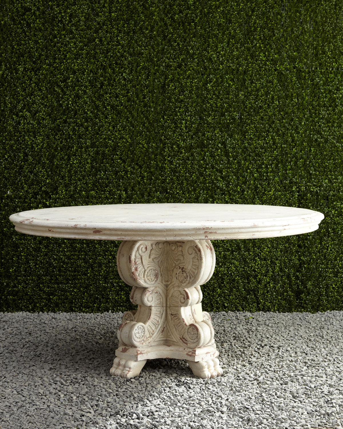 outdoor stone concrete style table
