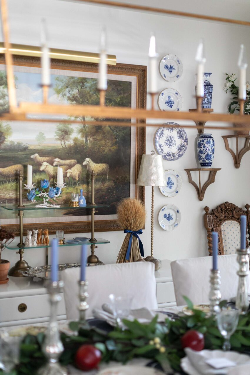 Blue & White Dining Room - Diana Elizabeth