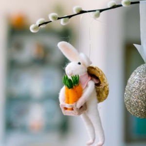 easter bunny ornament for spring easter egg tree
