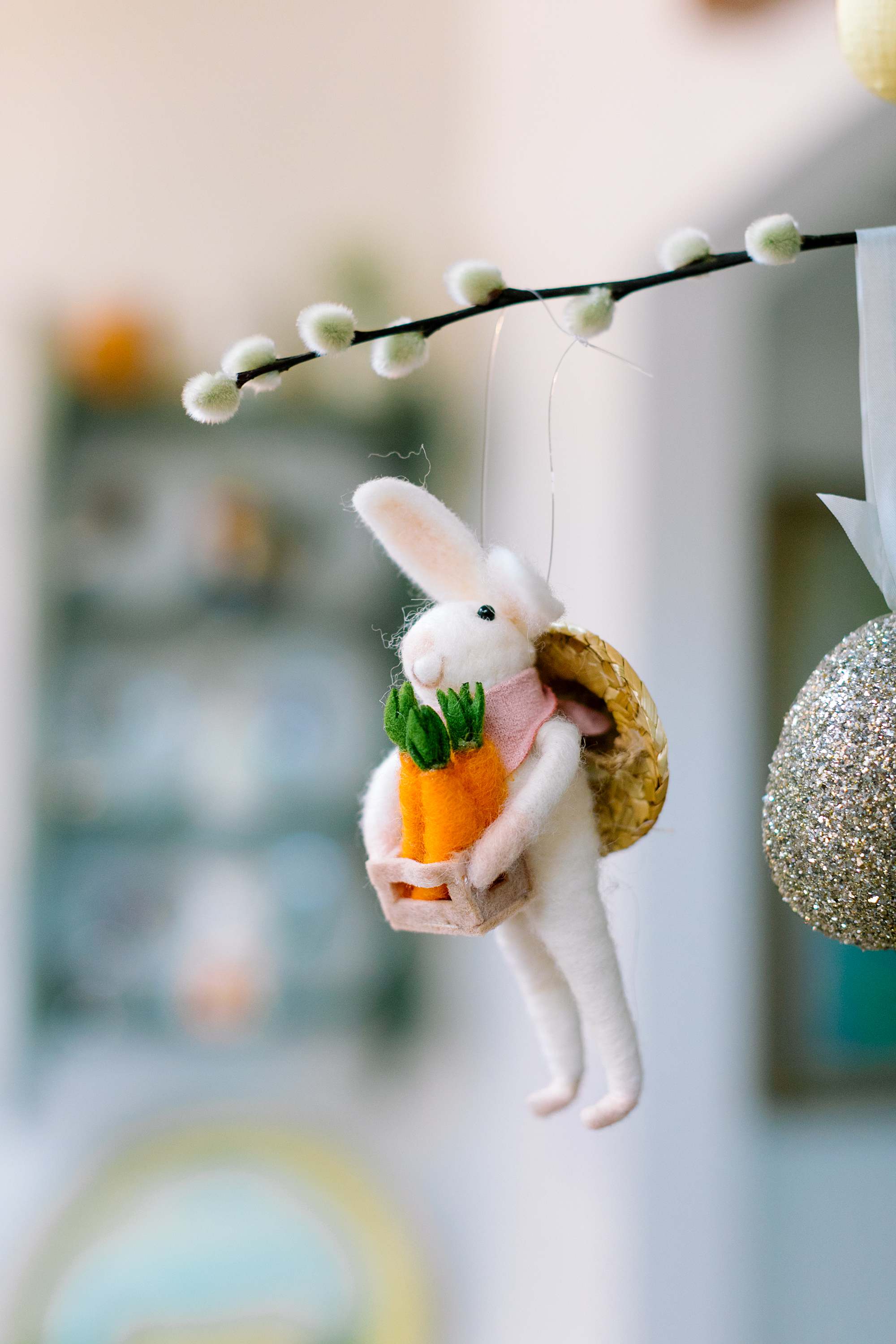 easter bunny ornament for spring easter egg tree