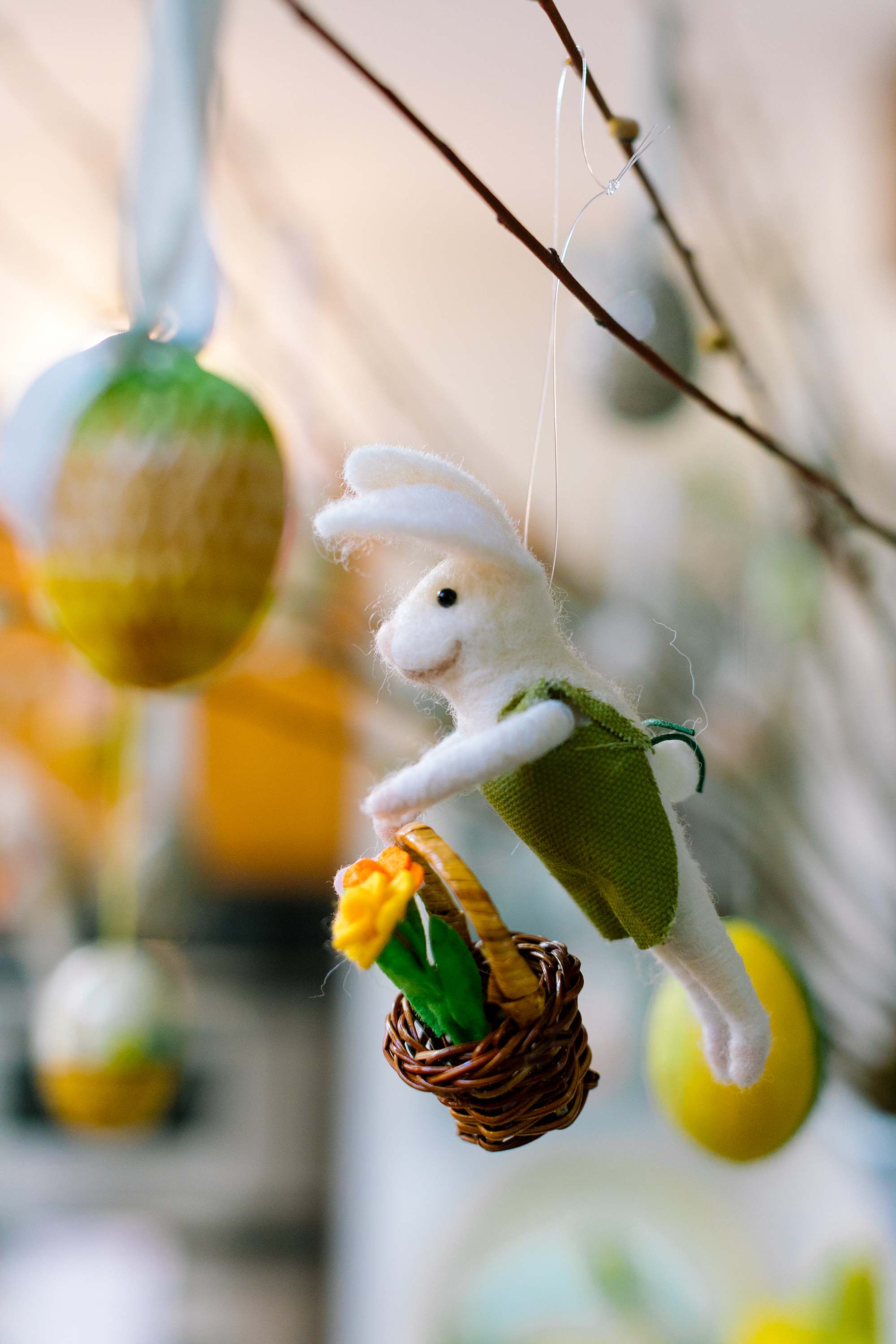 easter rabbit ornament decoration for spring easter tree