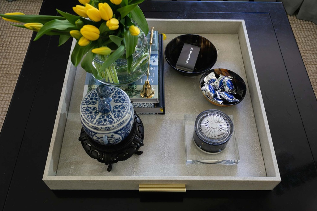 Styling a Large Square Coffee Table - Diana Elizabeth