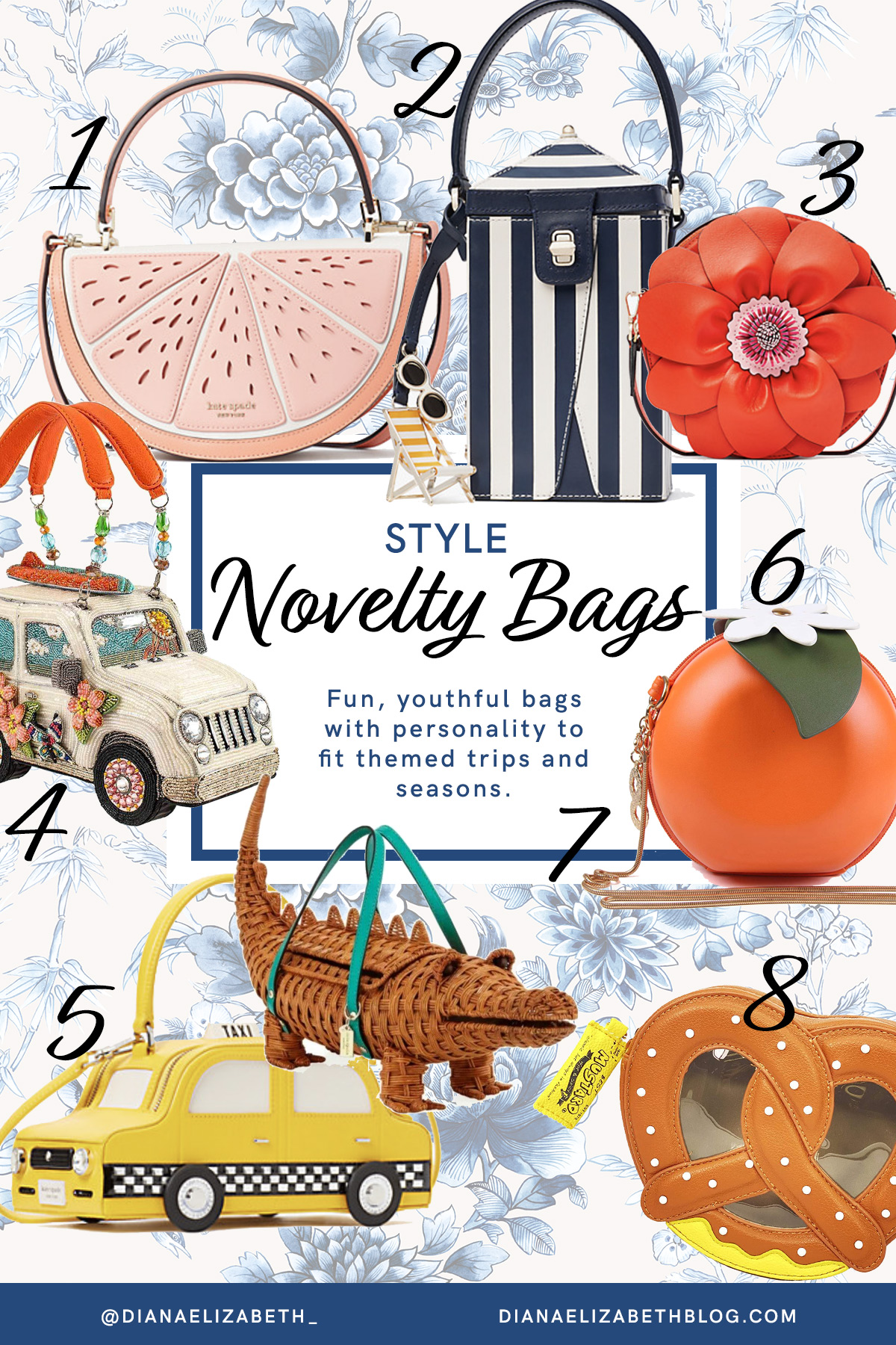 30 Novelty Bags - Add them to your closet! - Diana Elizabeth