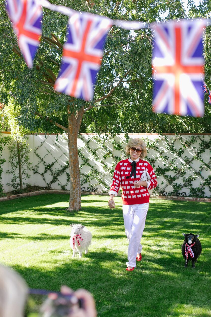 princess Diana iconic costume outfit ideas - birthday party princess Diana red sheep sweater look -- see this Princess Diana iconic costume party red sheep sweater