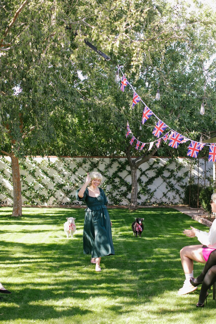 princess Diana iconic costume outfit ideas - birthday party princess Diana red sheep sweater look -- see this Princess Diana iconic costume party