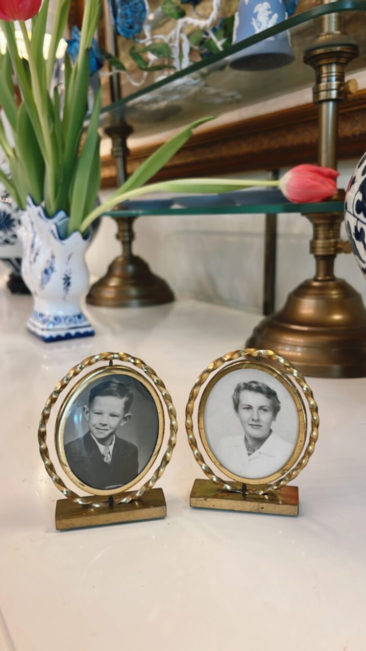 brass spin frames vintage from eBay