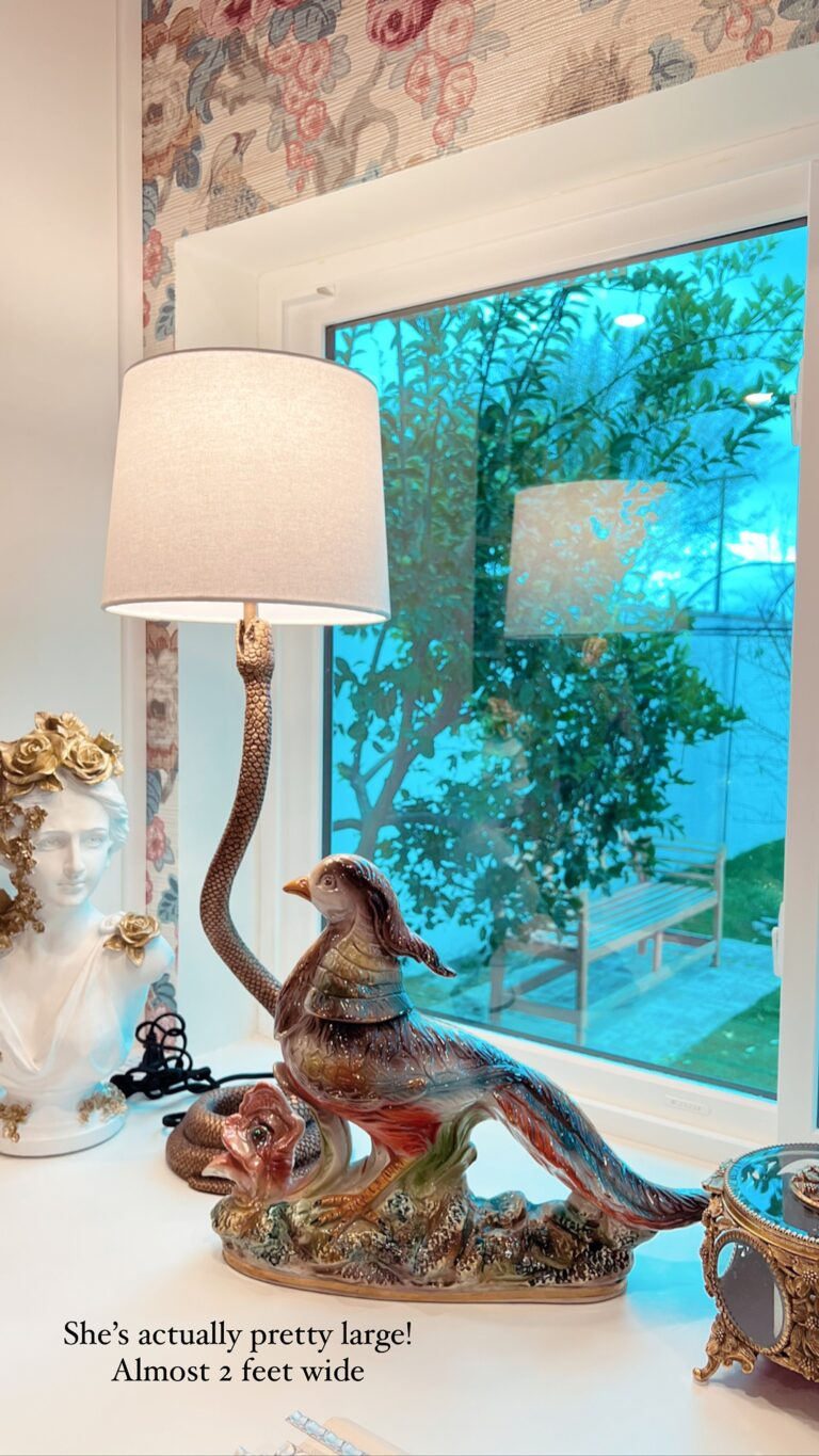 italian pheasant ceramic thrift shopping blog