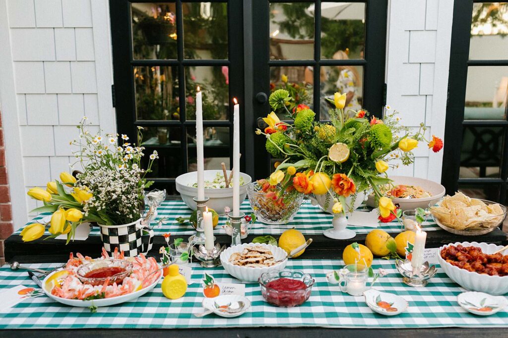 citrus party theme potluck idea - decor party idea garden party