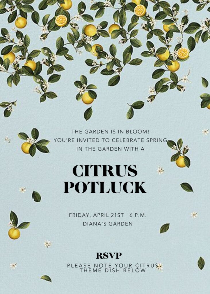 How to throw a citrus party