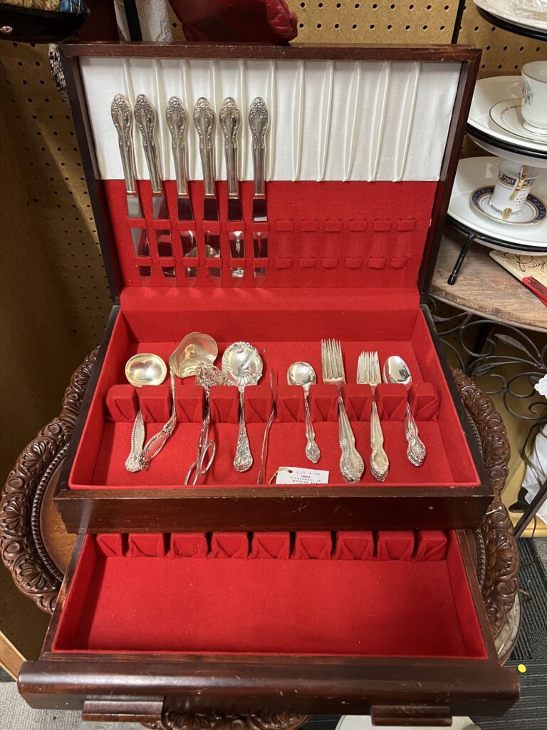 silver-plated flatware