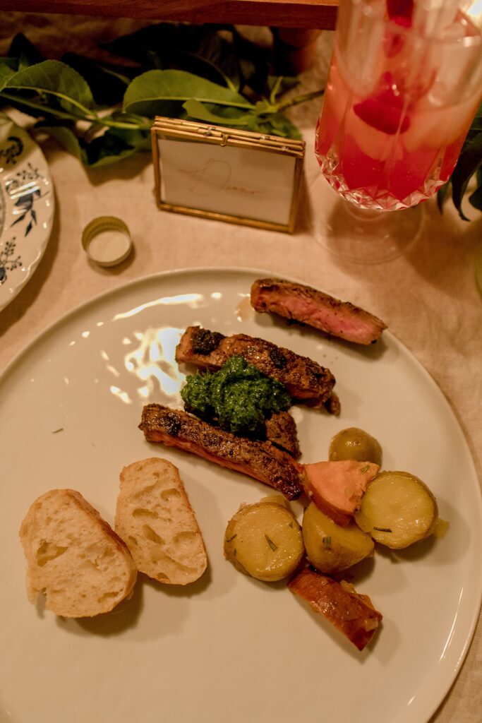 Magnolia table cookbook Joanna Gaines review - cookbook club recipes / Potato Medley Steak & Herb Chimichurri