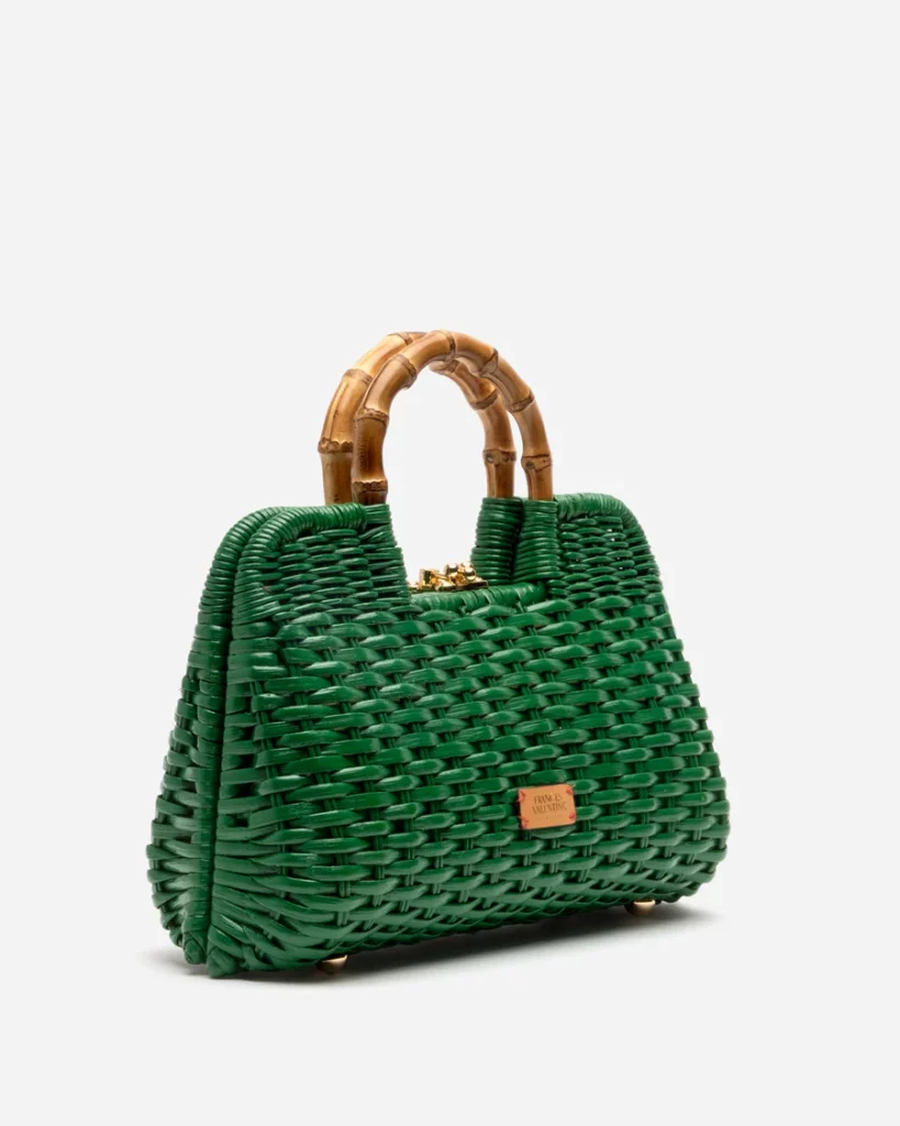 Frances Valentine - Buzzy Basket in Peony Green (also comes in light blue and natural). Link - frances-valentine.pxf.io/B02KRx