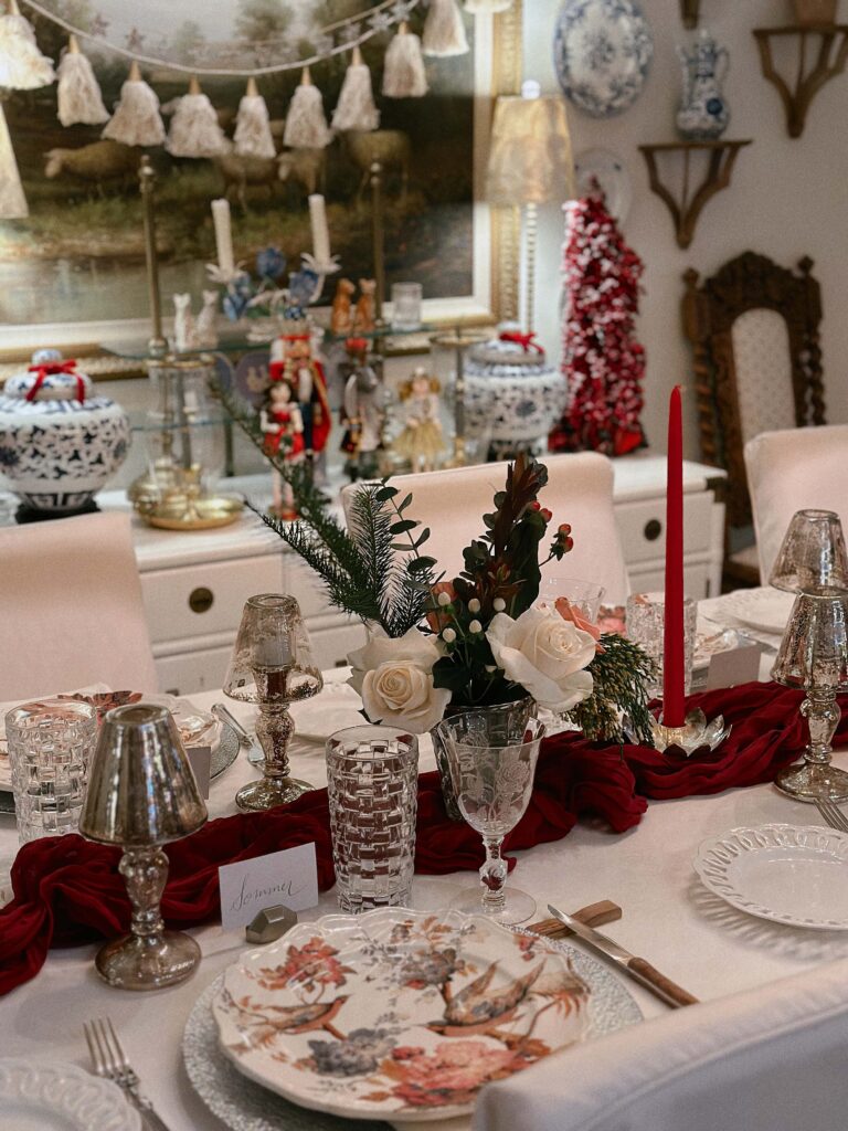 Diana Elizabeth christmas holiday party tablescape ideas